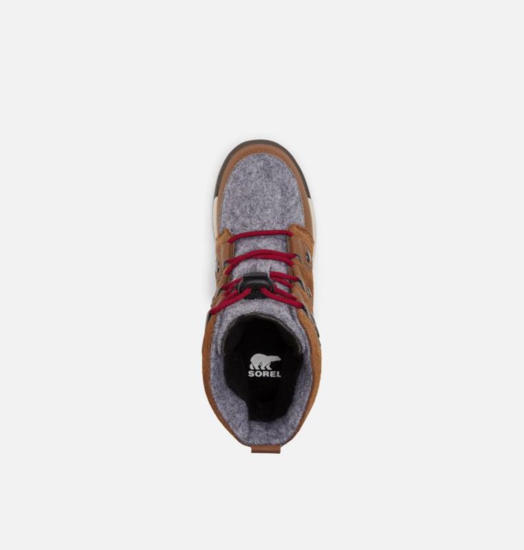 Kids Snow Boots Brown - Sorel Childrens Whitney™ II Suede - 086-ZHUYKR